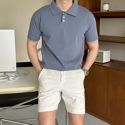 Collar  Muscle Short Sleeve - AdoreMeU