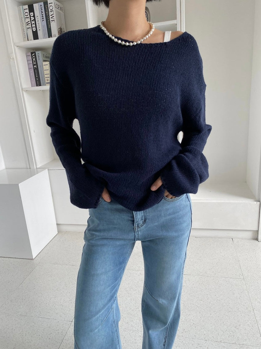 Sweet Boat Neck Knit (~9/5)