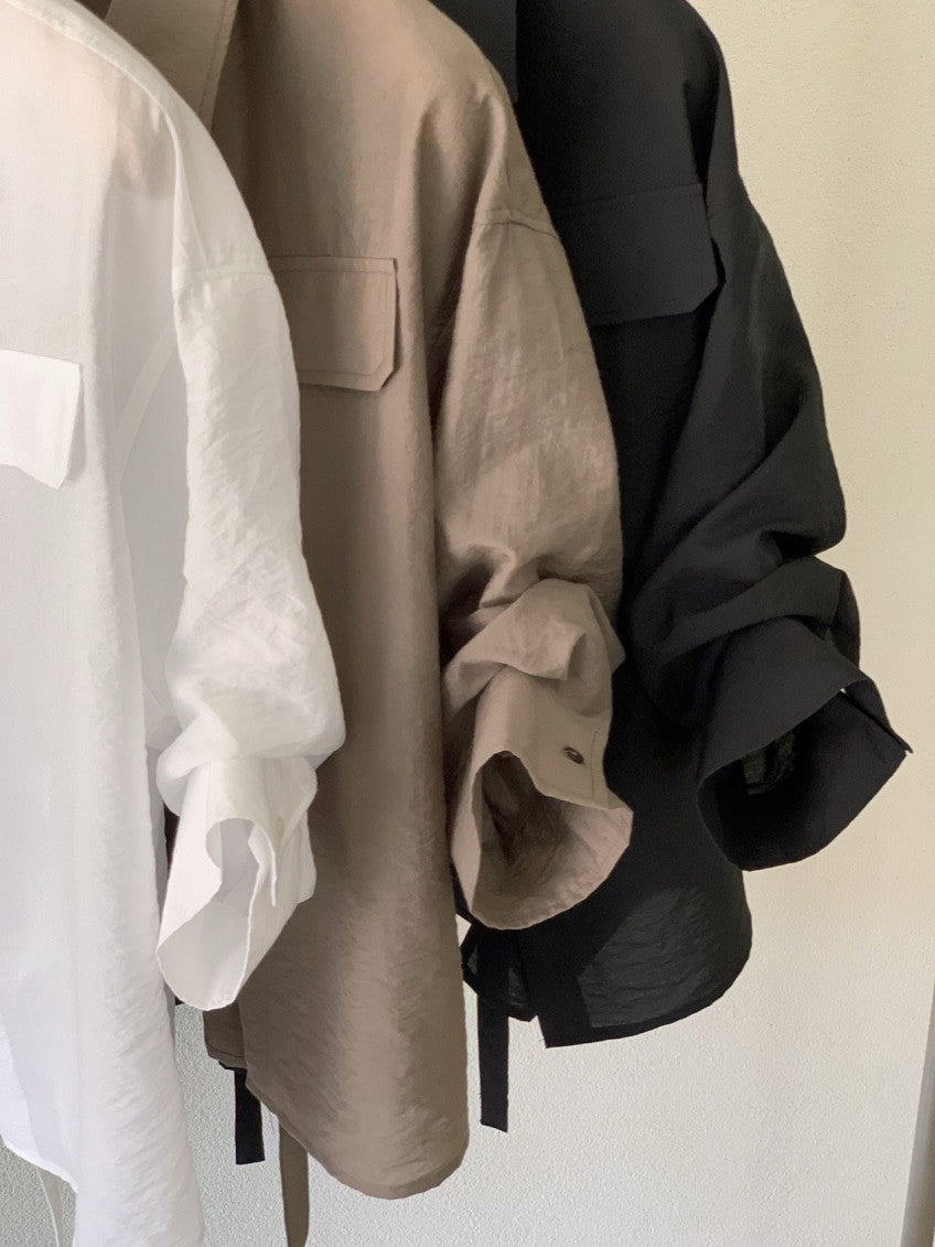Back Strap Roll Up Shirt(~6/23)