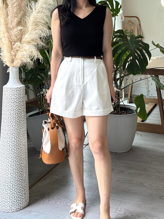 Tencel Short with Belt - AdoreMeU