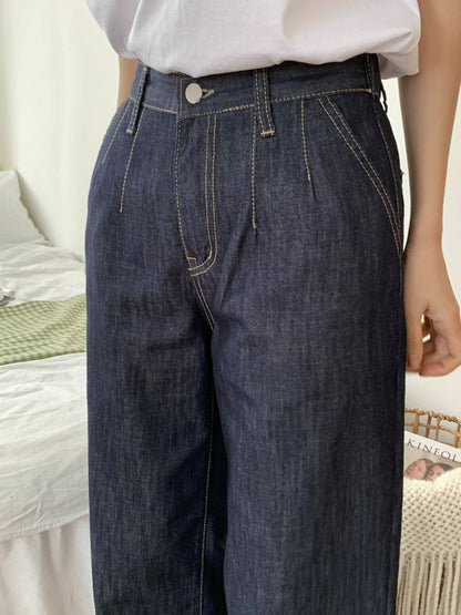 * Non-Fade Raw Denim Jeans