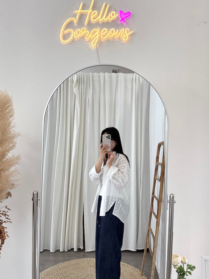 Lace Overfit Shirt(~3/29)