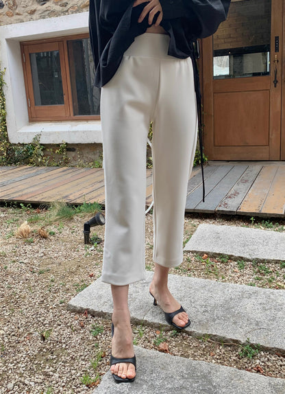 * Slim Capri Slit Pants