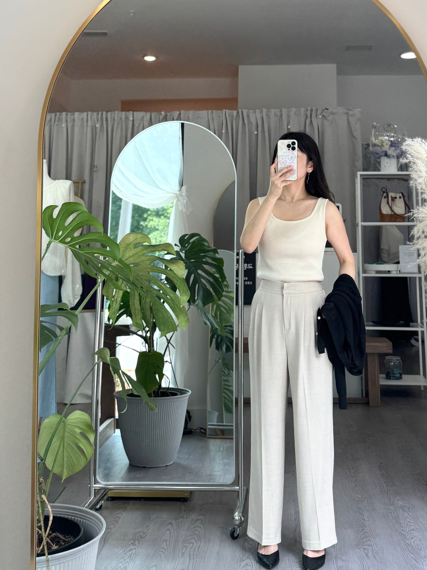 Sand Pintuck Slacks - AdoreMeU