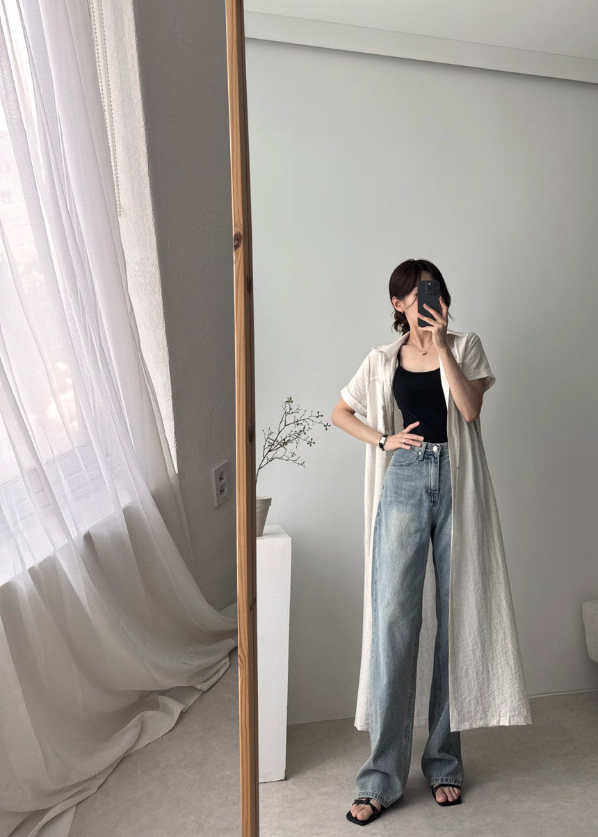 * Linen Pocket Dress