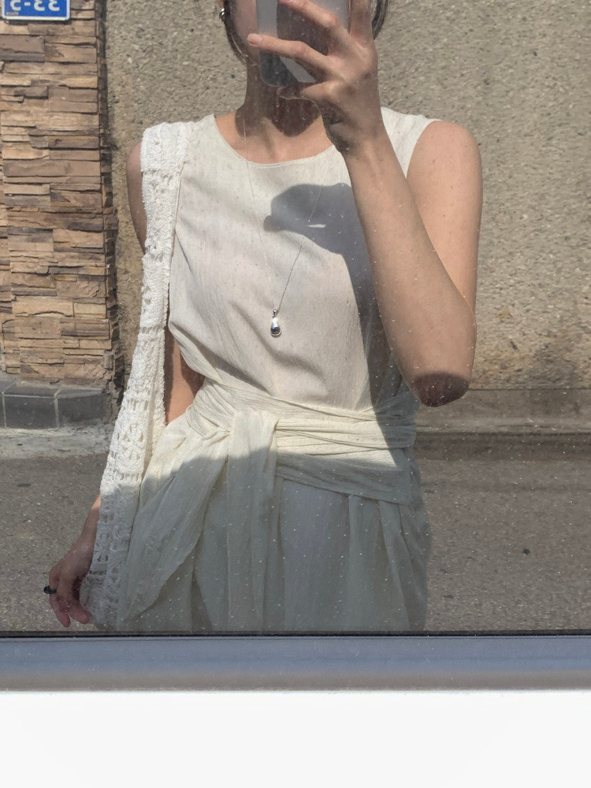 * Dove Sleeveless Maxi Dress