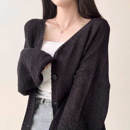 * Loose Summer Knit Cardigan