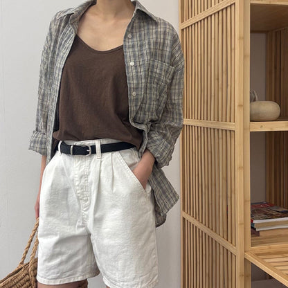 * Daily Oversized Check Shirt