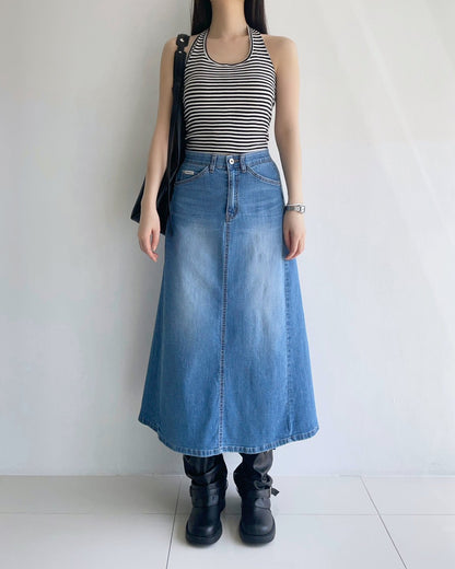 * A-Line Front Pocket Skirt