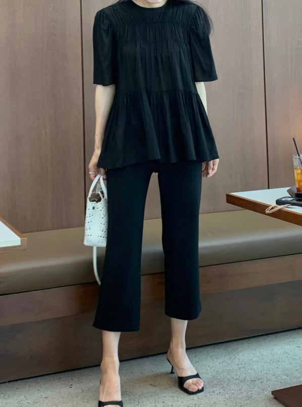 Cozy Shirring Blouse