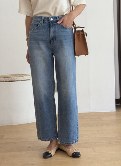 * Premium Straight-Leg Denim
