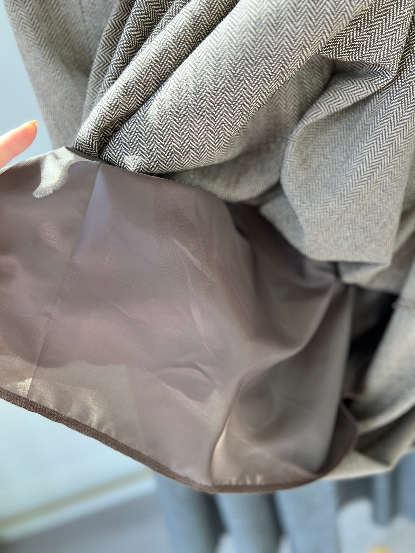 Herringbon Pleats Skirt