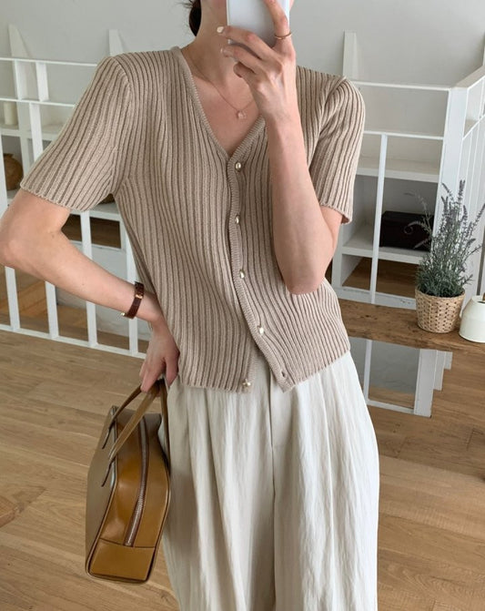 * Luna Short Sleeve Cardigan