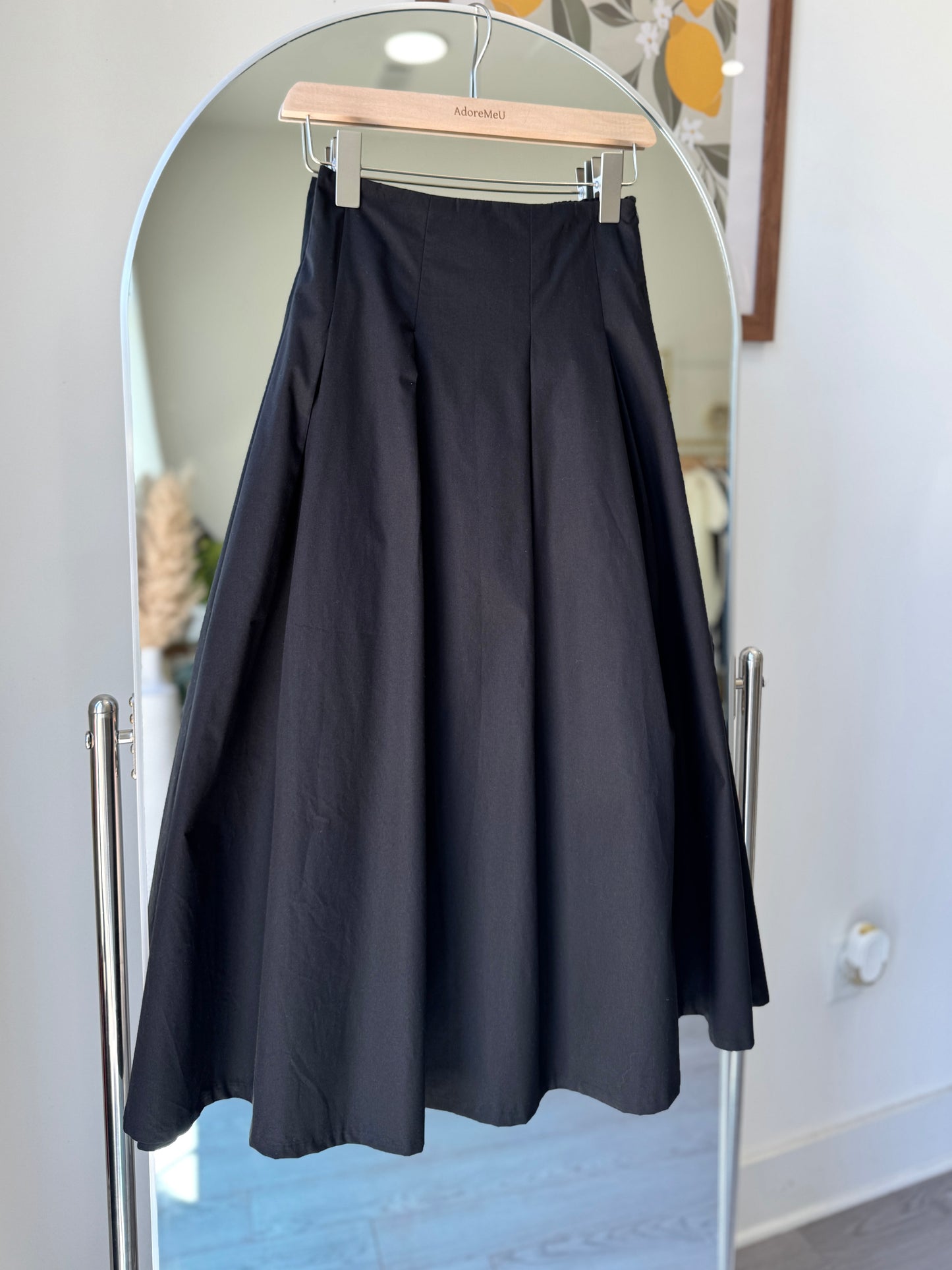 Pintuck Flare Skirt - AdoreMeU