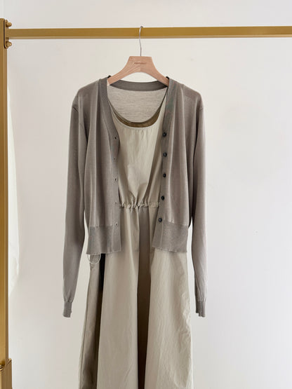 Dress and V neck Cardigan Set(~3/21)