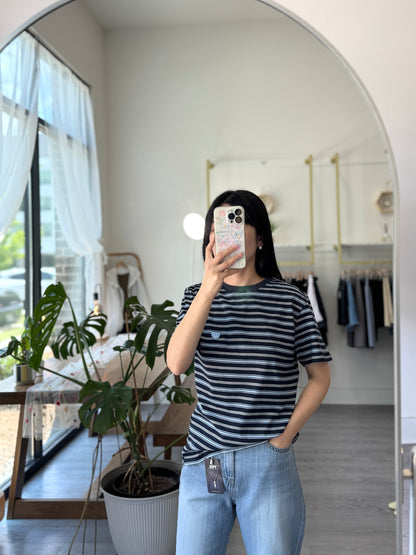 Heart Stripe T-shirt - AdoreMeU