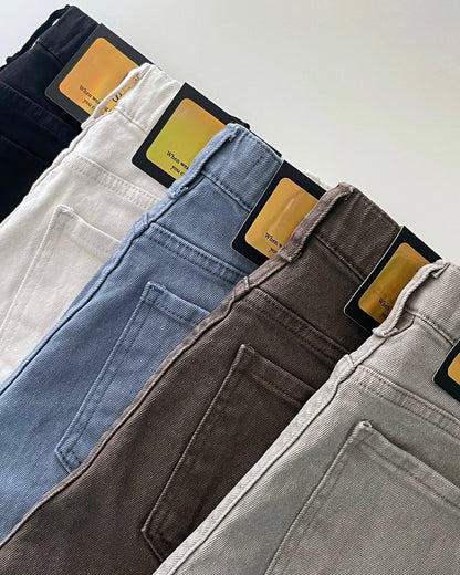 Banding Wide Cotton Pants (~9/5)