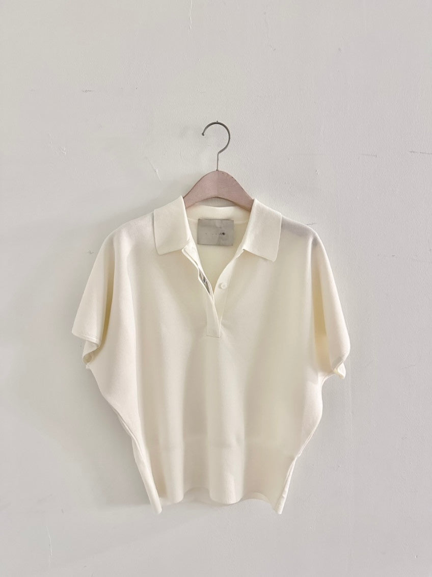 Plume Collar Knit Top (~6/4)