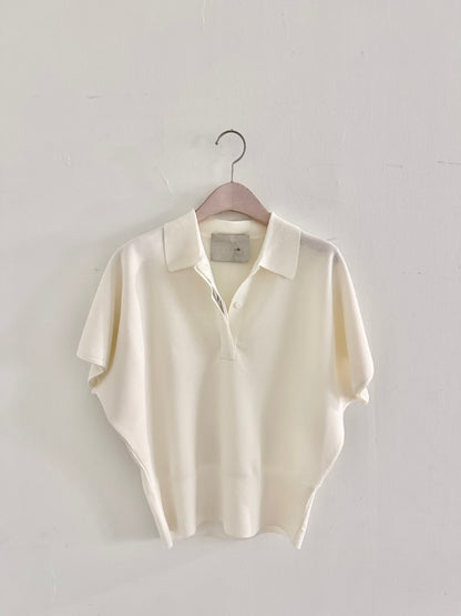 Plume Collar Knit Top (~6/4)