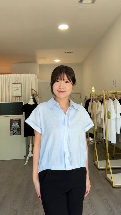 Mini Pintuck Blouse (~6/16)