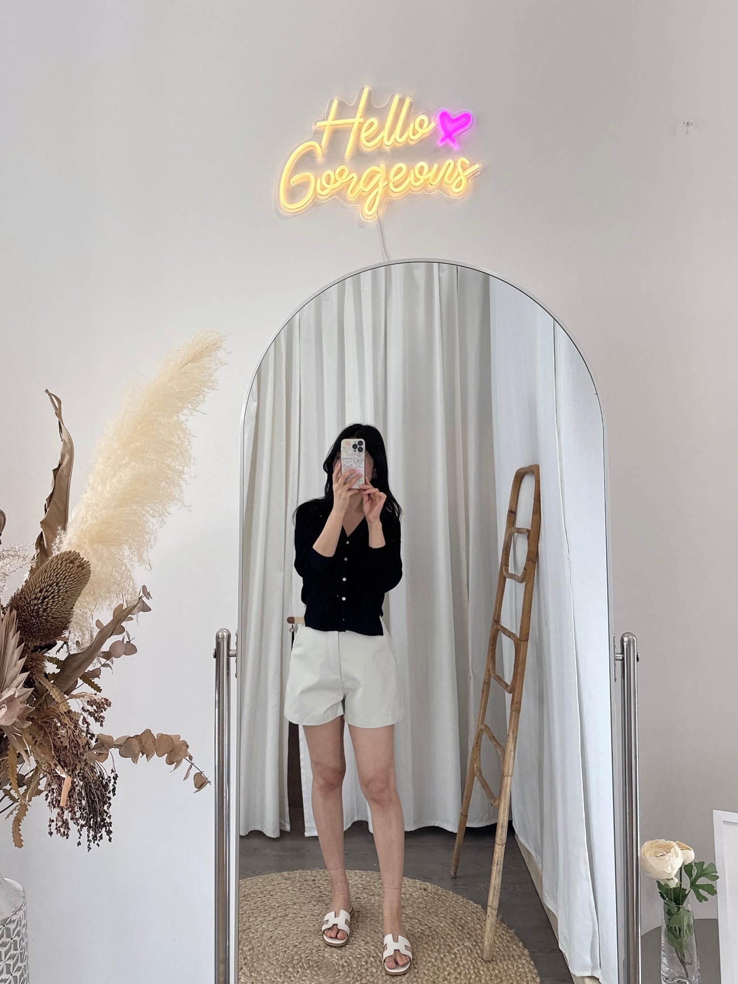 Cotton Twill Shorts w/ Belt