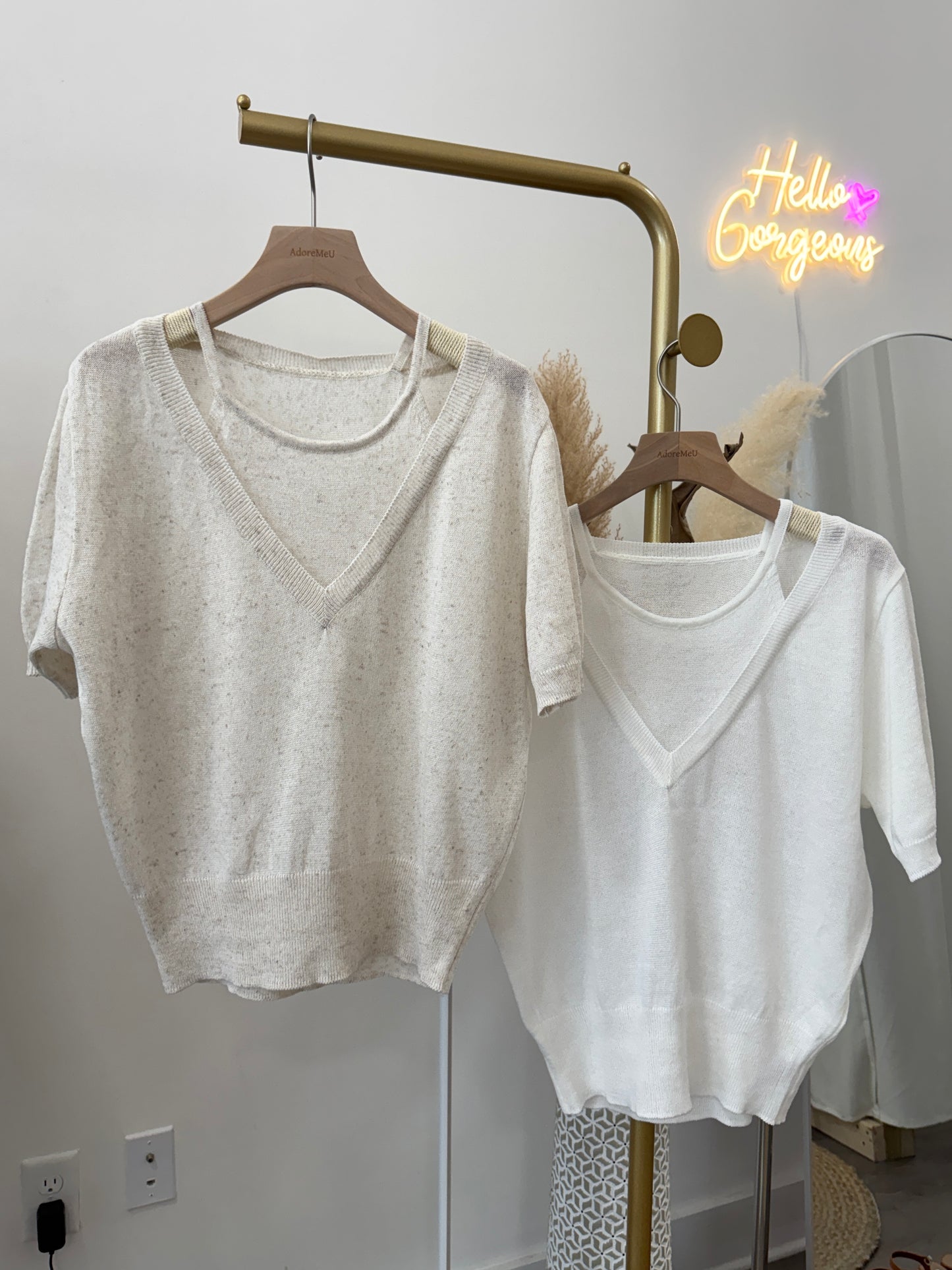 Layered Knit Top (~6/19)