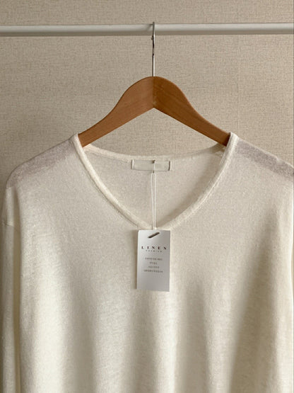 * Summer Linen V-neck Knit