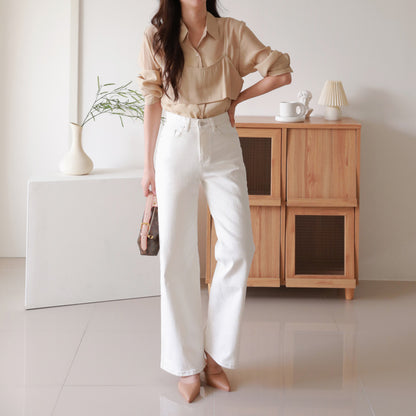 Stitch Ivory Pants