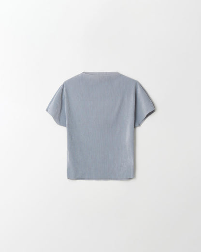 Velvet Pleats Shortsleeve