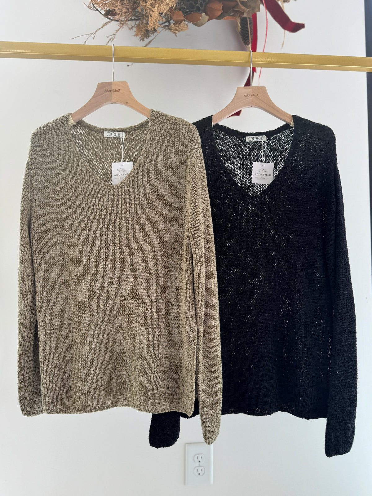 Slit Loose Knit Sweater(~10/18)