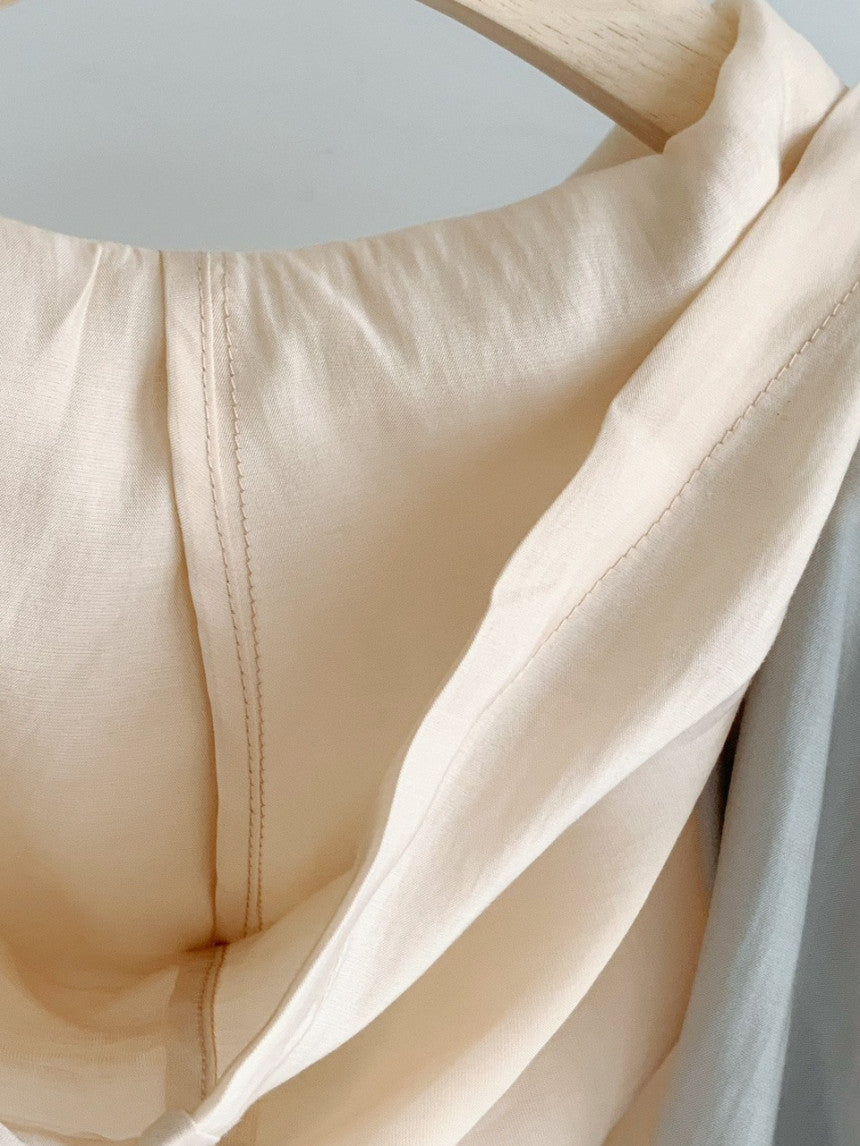 Tencel Hood Blouse