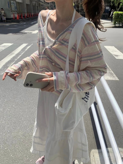 * Youth Stripe Loose Tee