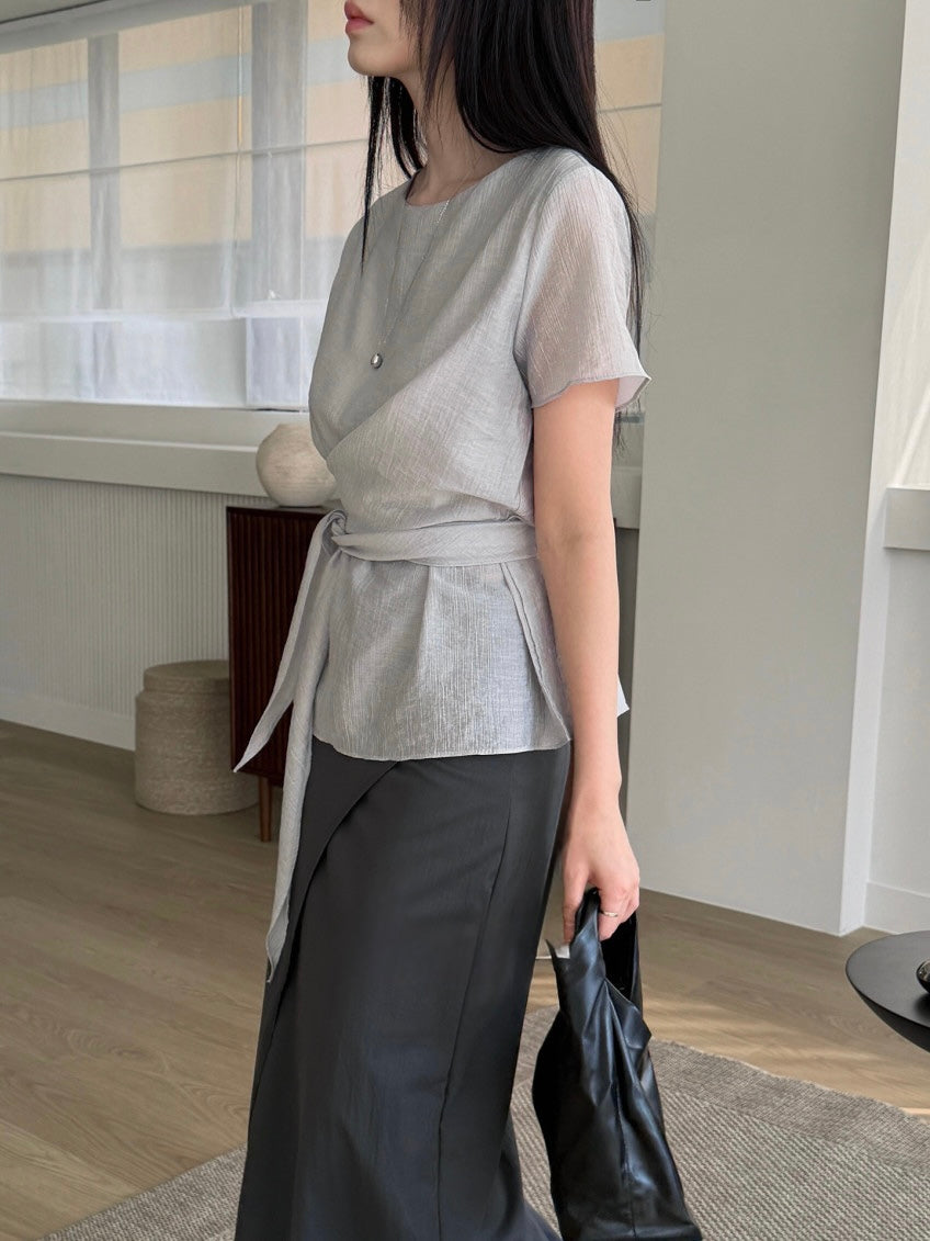 * Sie Wrap Blouse