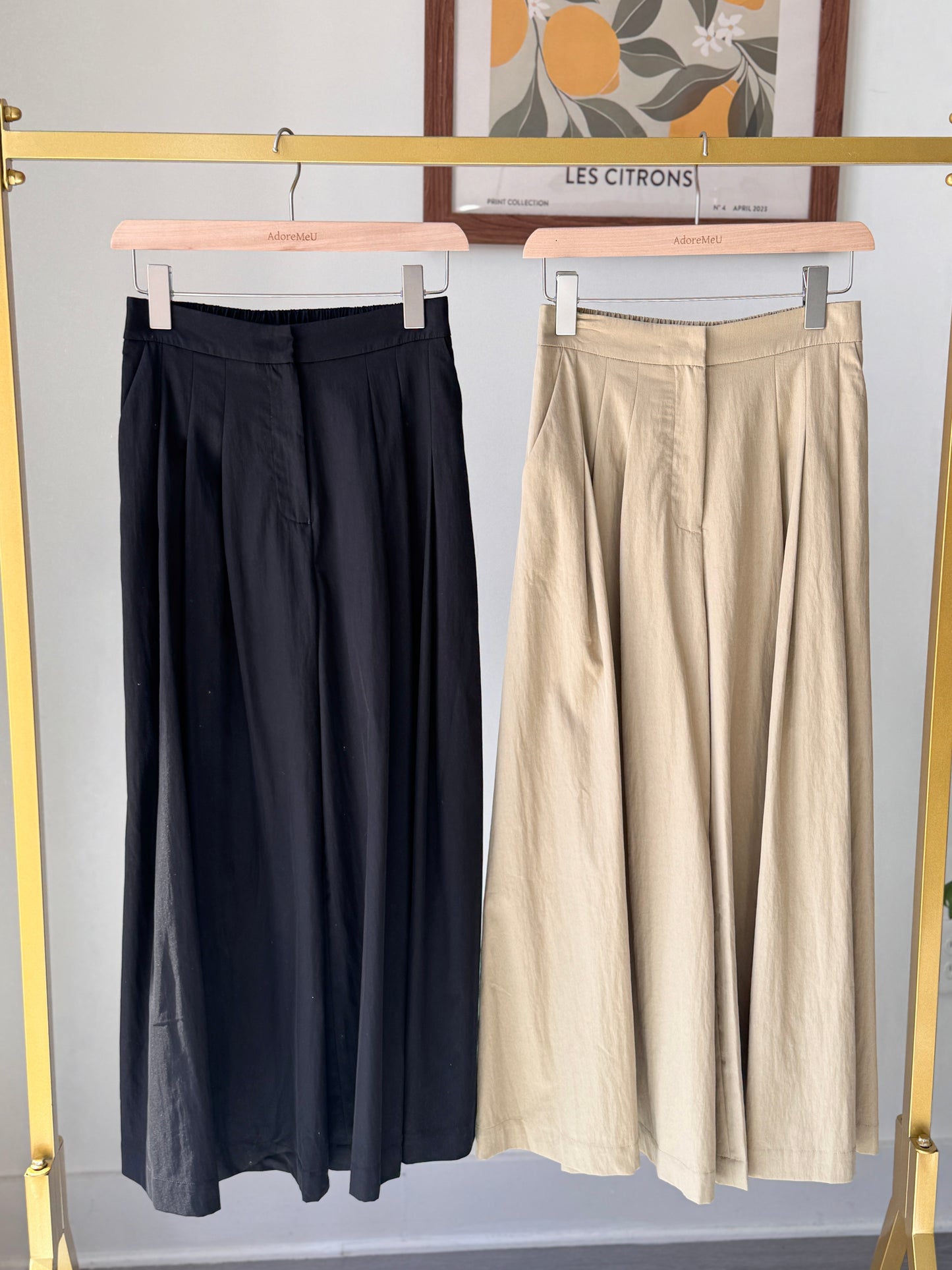 Two Pintuck Wide Pants (~3/31)