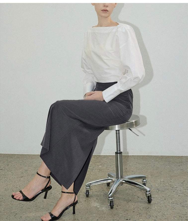Carrot Boat Neck Blouse