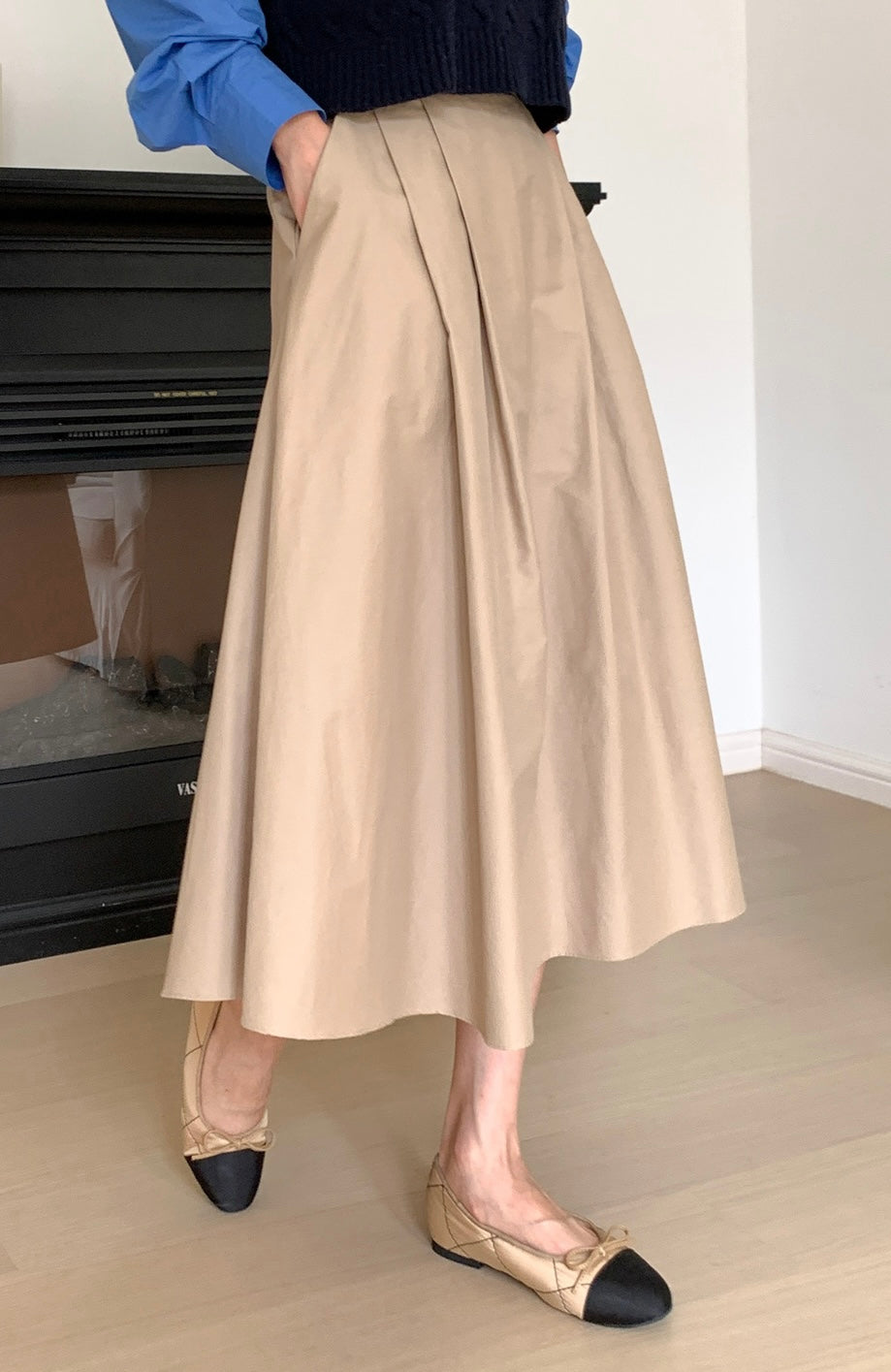 Terry Pintuck Banding Skirt(~9/30) - AdoreMeU