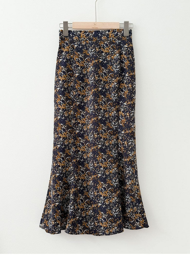 *Atreo Polka Dot Back-Banding Mermaid Skirt