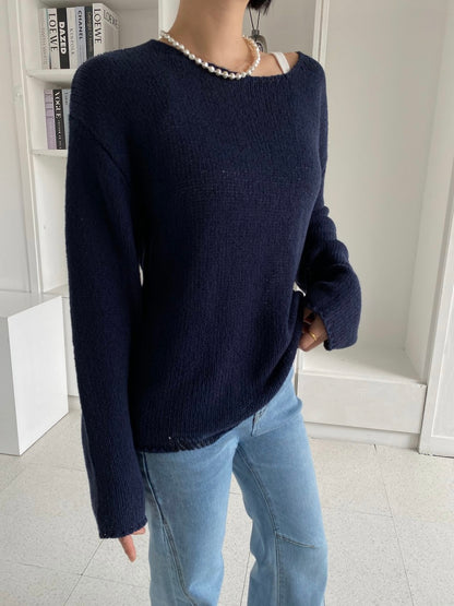 Sweet Boat Neck Knit (~9/5)
