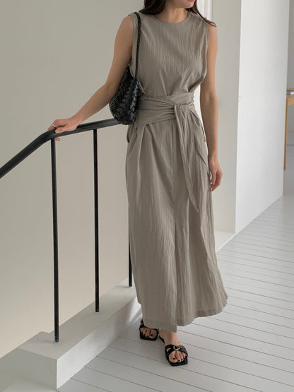 * Dove Sleeveless Maxi Dress