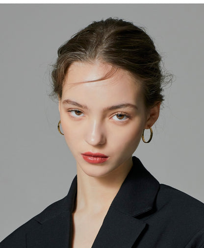 Volume Flat One touch Earring - AdoreMeU