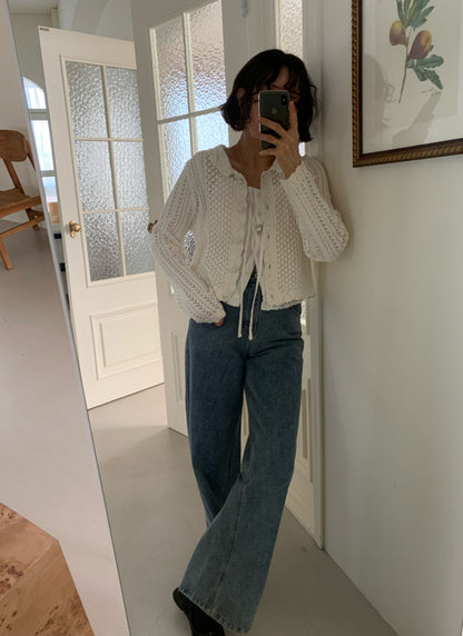 *크로셰 칼라 가디건