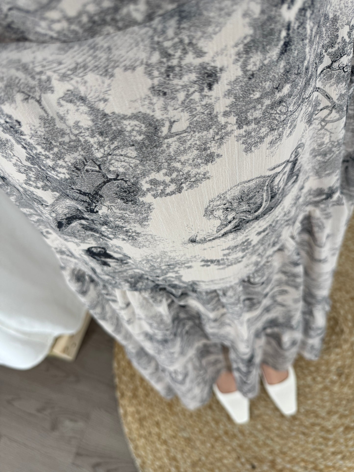 Diorr -Inspired Elegance Dress