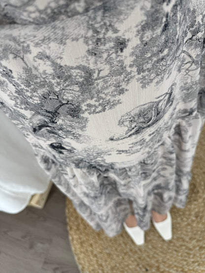 Diorr -Inspired Elegance Dress