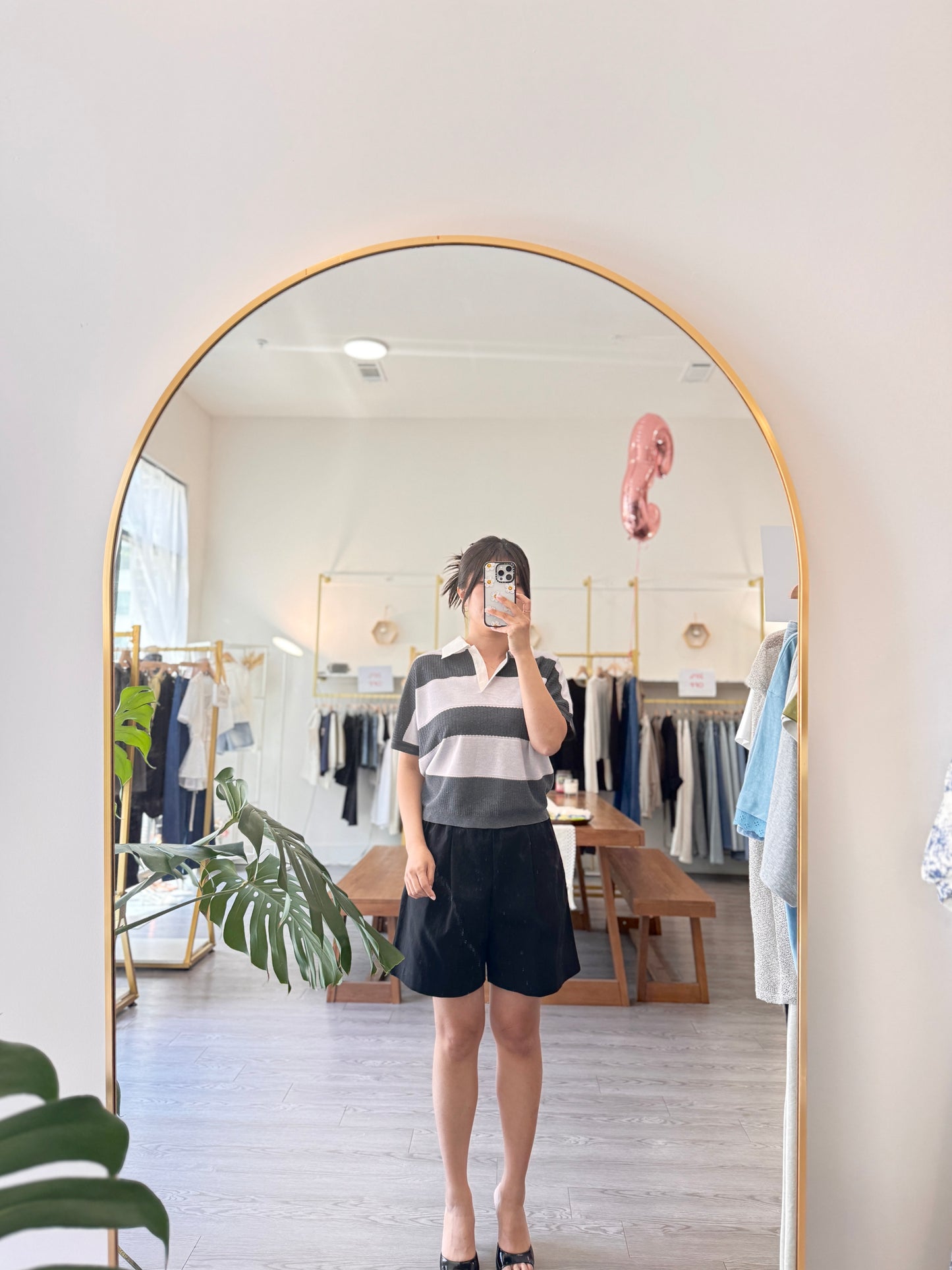 Stripe Collar Summer Knit(~7/9)