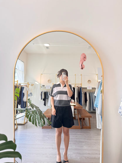 Stripe Collar Summer Knit(~7/9)