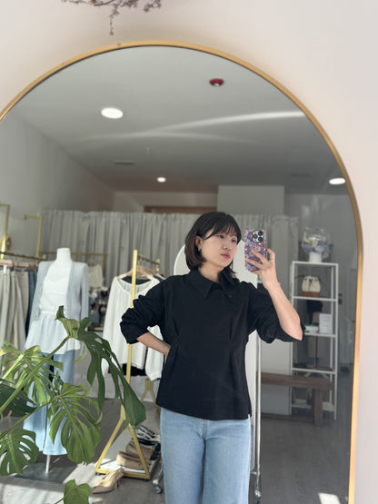 Unbalance Pintuck Shirt - AdoreMeU