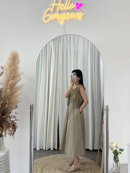 Dress and V neck Cardigan Set(~3/21)