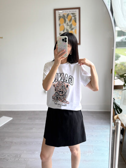 Silket Leopard Print T-shirt - AdoreMeU