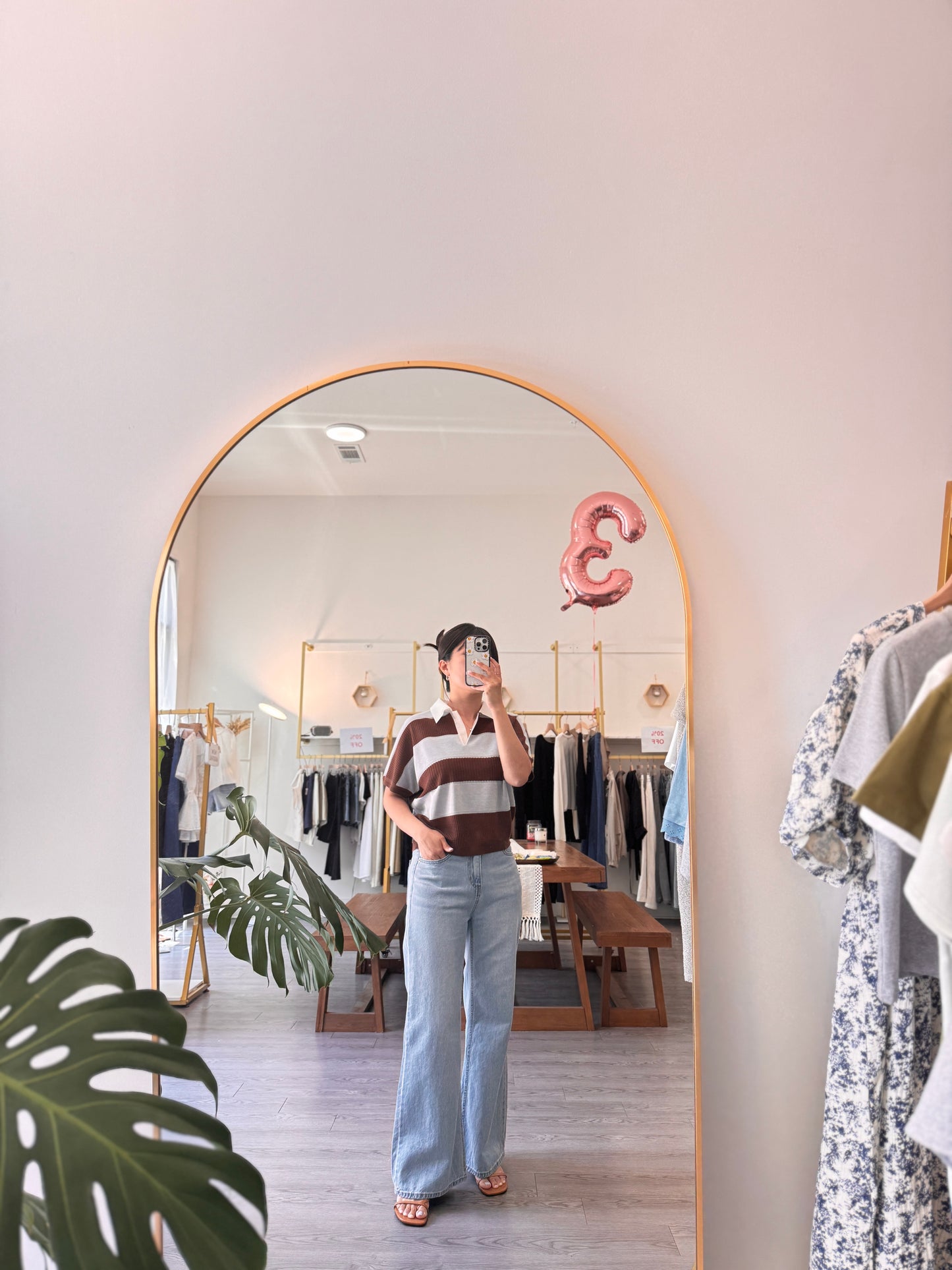 Stripe Collar Summer Knit(~7/9)