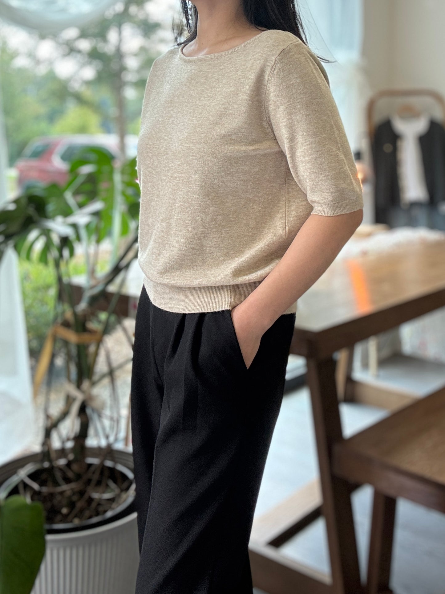 Marry Boatnect Knit - AdoreMeU